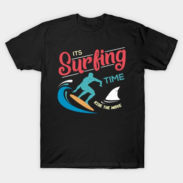 Colorful Surfer Logo T-Shirt by Dominic Becker